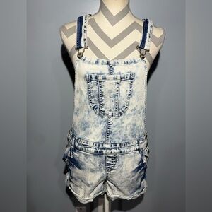 Highway Jeans Blue Denim Overall Shorts